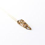 Angel Skeleton Necklace // Brass
