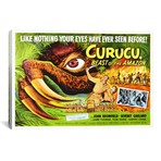 Curucu, Beast of The Amazon // Vintage Movie Poster (26"W x 18"H x .75"D)