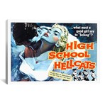 High School Hellcats // Vintage Movie Poster (26"W x 18"H x .75"D)