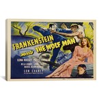 Frankenstein Meets Wolfman // Vintage Movie Poster (26"W x 18"H x .75"D)