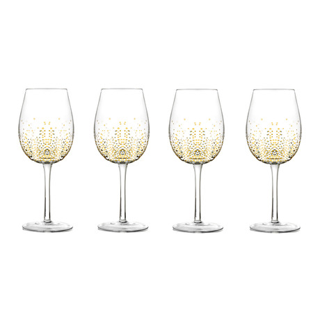 Gold Luster Pinot Noir Glass // Set of 4