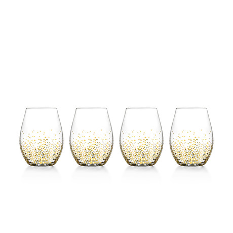 Gold Luster Stemless // Set of 4