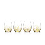 Gold Luster Stemless // Set of 4