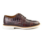 Arslan Wingtip Oxford // Brown Croco (Euro: 41)