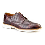 Arslan Wingtip Oxford // Brown Croco (Euro: 41)