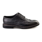 Arslan Grainy Wingtip Oxford // Black (Euro: 41)