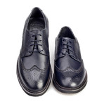 Arslan Grainy Wingtip Oxford // Dark Blue (Euro: 43)