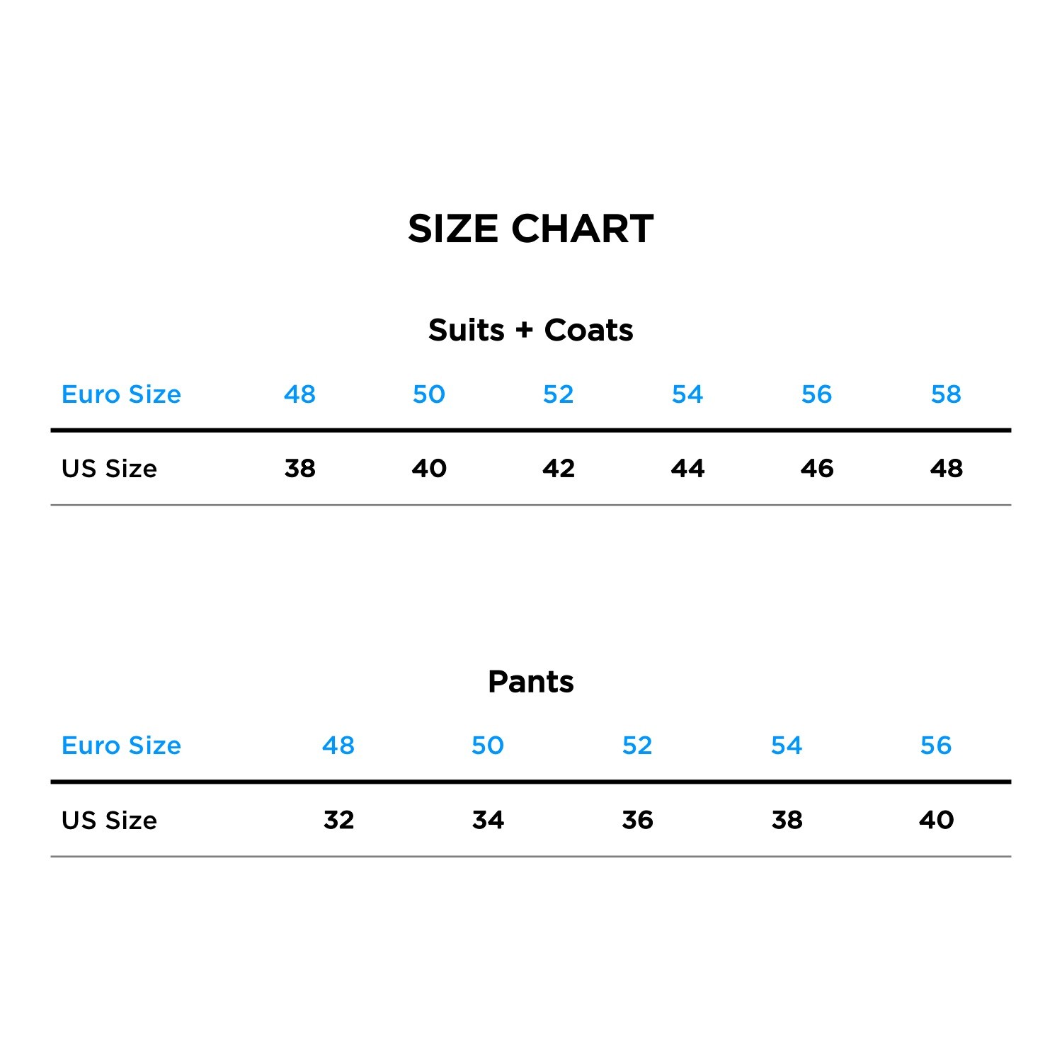 Gucci Coat Size Chart