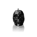 Small Skull Candle (Metallic Black)