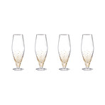 Gold Luster Prosecco Glass // Set of 4