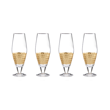 Daphne Prosecco Glass // Gold // Set of 4