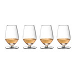 Daphne Sauvignon Glasses // Gold // Set of 4