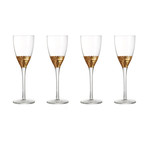 Daphne Wine Glass // Gold // Set of 4