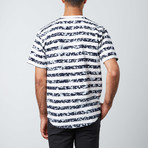 Gurney Stripe Tee // Blue + White (L)