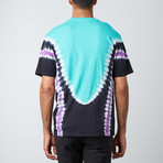 Pharaoh Tee // Teal + Black + Purple (XL)