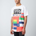 Flag Scallop Tee // White (2XL)