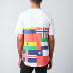 Flag Scallop Tee // White (2XL)