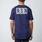 Colorblock Tee // Navy + Red + White (M)