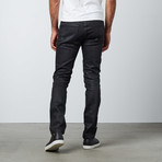 Leroy Waxed Moto Denim // Black (30WX32L)