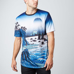 Scenic Souvenir Tee // Blue (L)