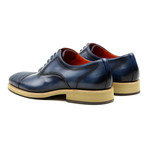 Elias Woven Toe Cap Oxford // Navy (US: 8.5)