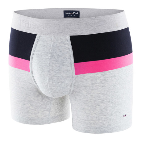 Colorblocked Boxer // Gray + Pink (S)