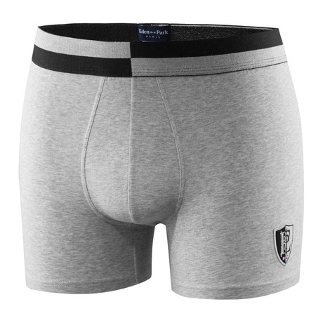 Colorblocked Band Boxer Brief // Gray + Black (S)