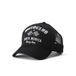 Moto Club Crossed Sticks Trucker Hat // Black