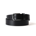 Jacks Top Grain Leather Belt // Black (M)