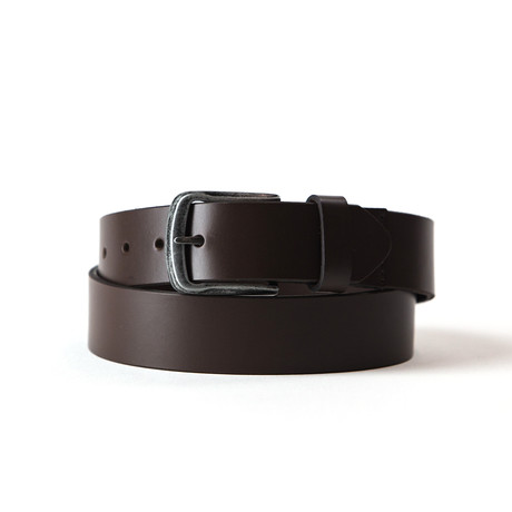 Jacks Top Grain Leather Belt // Sable (S)