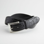 Matte American Alligator Leather Belt // Black (38)