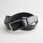 Glossy Anaconda Leather Belt // Black (40)