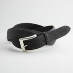 Shark Leather Belt // Black (40)