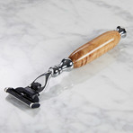 Classic Wood Razor // Metal Edge