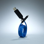 LED Glowing Cable // Blue