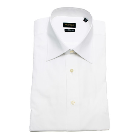 Solid Interfit Dress Shirt // White (US: 16.5)