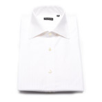 Lattice Stripe Dress Shirt // White (US: 16.5)