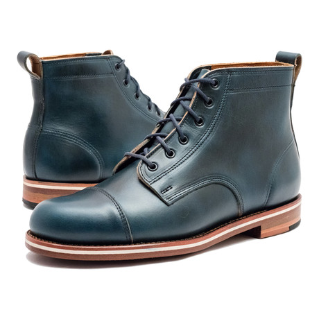 Muller Captoe Lace-Up Boot // Navy (US: 7)