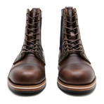 Reid Blocked Lace-Up Tall Boot // Brown (US: 9)