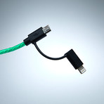 LED Glowing Cable // Green