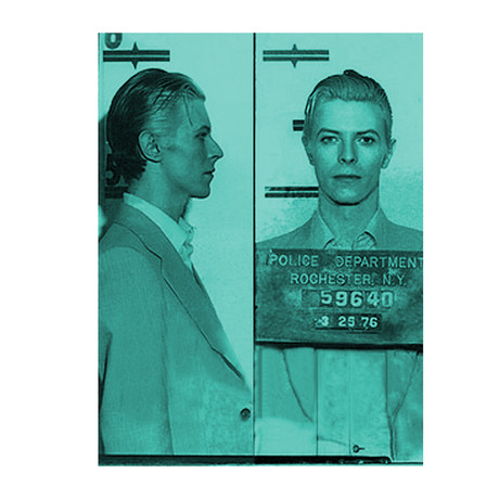Bowie 1976 // Green (Paper Print: 16"W x 22"H)