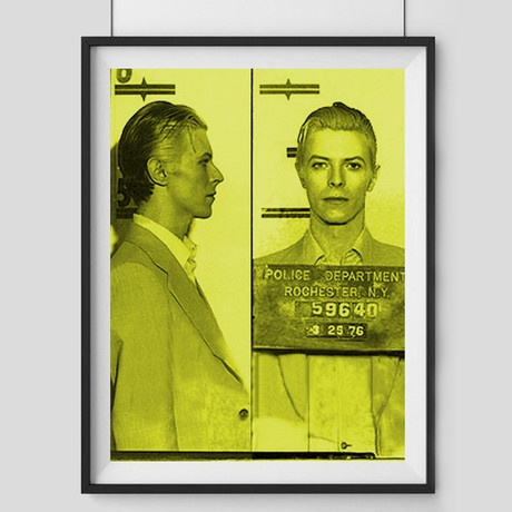 Bowie 1976 // Yellow (Paper Print: 16"W x 22"H)