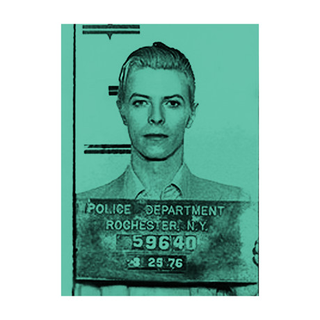David Bowie 1976 // Green (Paper Print: 16"W x 22"H)