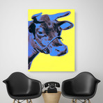 Daisy The Cow // Blue (Paper Print: 16"W x 22"H)