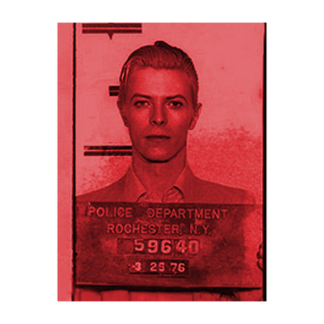David Bowie 1976 // Red (Paper Print: 16"W x 22"H)