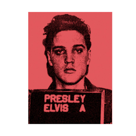 Elvis 1957 // Red (Paper Print: 16"W x 22"H)