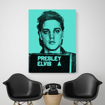 Elvis 1957 // Green (Paper Print: 16"W x 22"H)