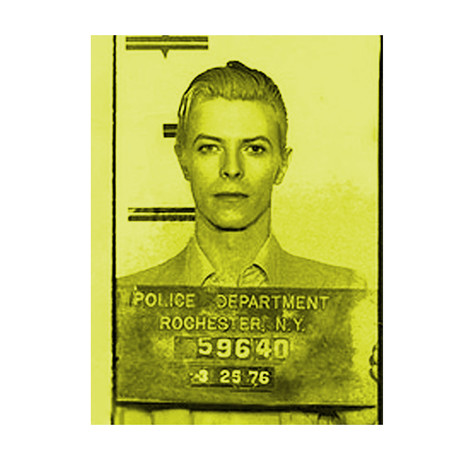 David Bowie 1976 // Yellow (Paper Print: 16"W x 22"H)