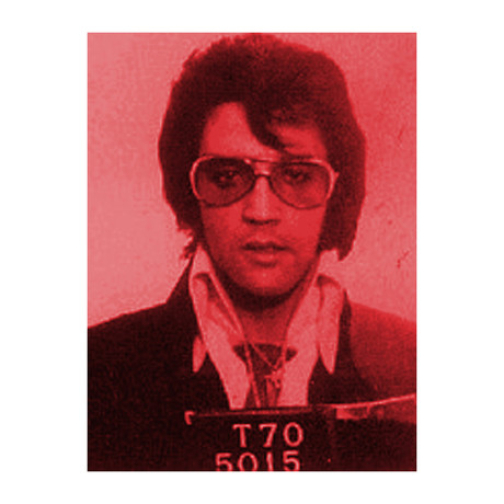 Elvis 1975 // Red (Paper Print: 16"W x 22"H)