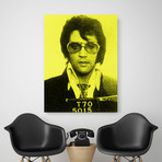 Elvis 1975 // Yellow (Canvas: 24"W x 30"H)